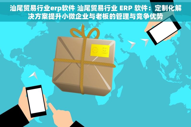 汕尾贸易行业erp软件 汕尾贸易行业 ERP 软件：定制化解决方案提升小微企业与老板的管理与竞争优势