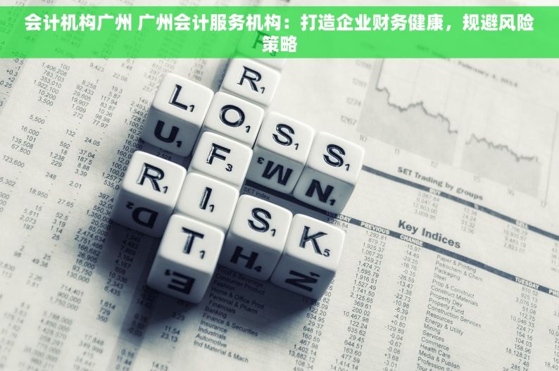 会计机构广州 广州会计服务机构：打造企业财务健康，规避风险策略