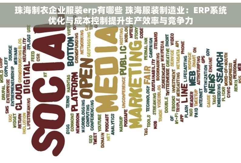 珠海制衣企业服装erp有哪些 珠海服装制造业：ERP系统优化与成本控制提升生产效率与竞争力