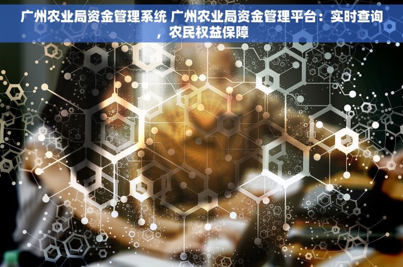 广州农业局资金管理系统 广州农业局资金管理平台：实时查询，农民权益保障