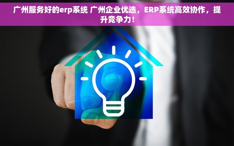 广州服务好的erp系统 广州企业优选，ERP系统高效协作，提升竞争力！