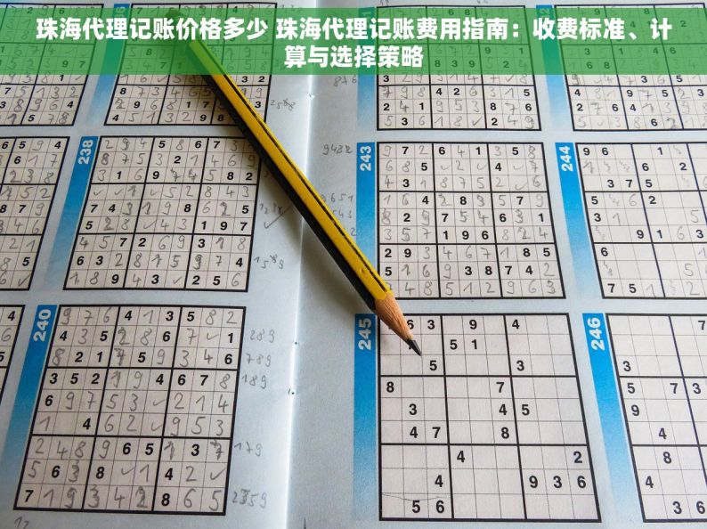 珠海代理记账价格多少 珠海代理记账费用指南：收费标准、计算与选择策略