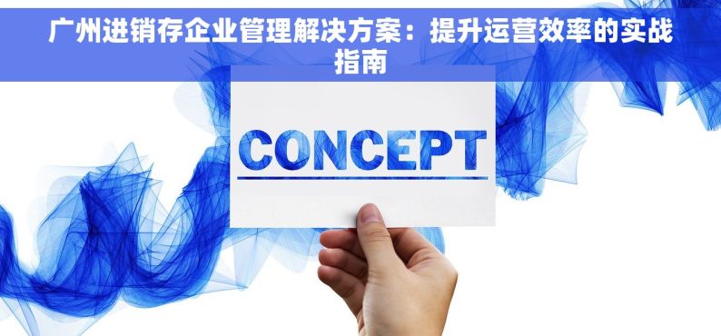 广州进销存企业管理解决方案：提升运营效率的实战指南
