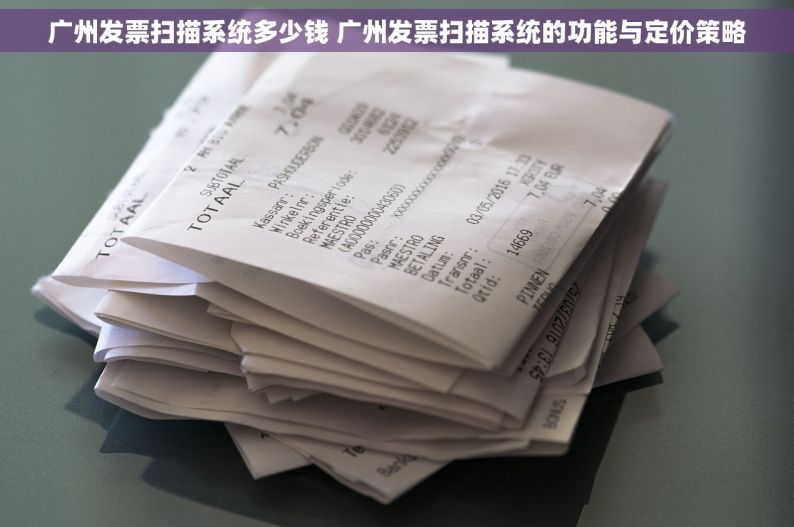 广州发票扫描系统多少钱 广州发票扫描系统的功能与定价策略