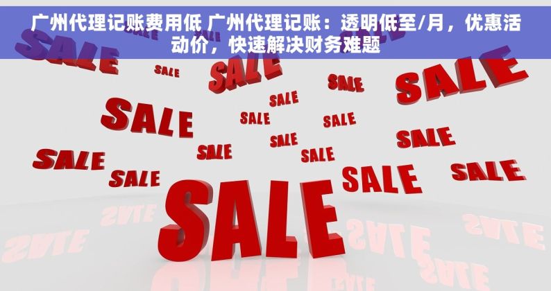 广州代理记账费用低 广州代理记账：透明低至/月，优惠活动价，快速解决财务难题