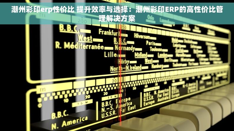 潮州彩印erp性价比 提升效率与选择：潮州彩印ERP的高性价比管理解决方案