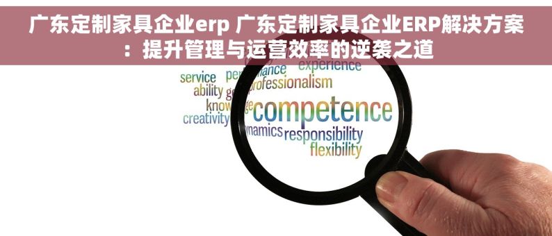 广东定制家具企业erp 广东定制家具企业ERP解决方案：提升管理与运营效率的逆袭之道