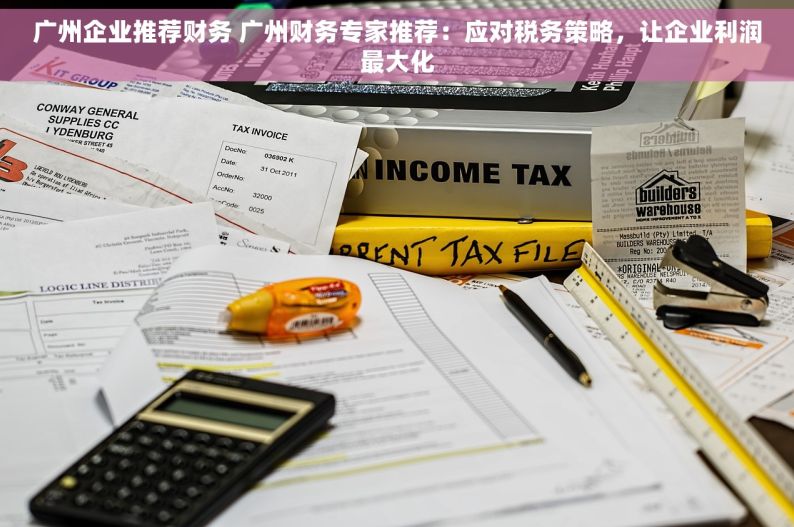 广州企业推荐财务 广州财务专家推荐：应对税务策略，让企业利润最大化