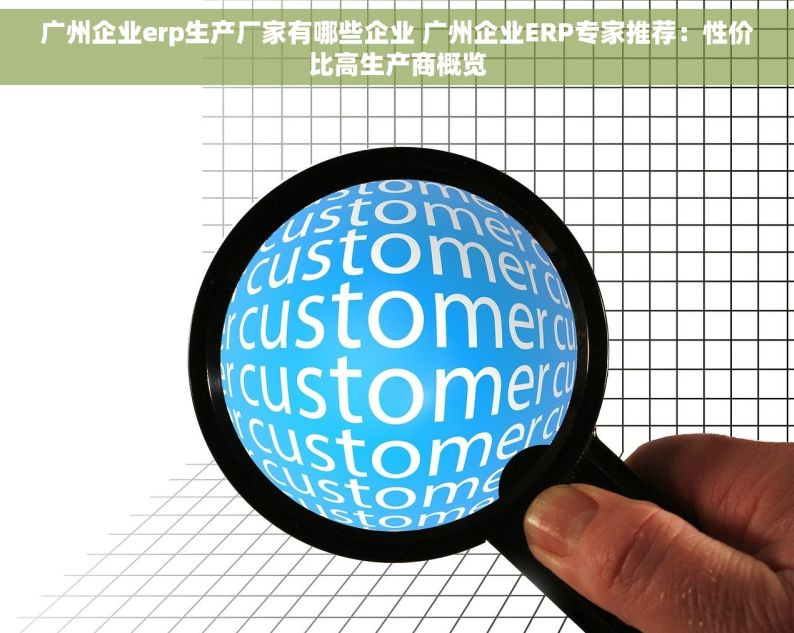 广州企业erp生产厂家有哪些企业 广州企业ERP专家推荐：性价比高生产商概览