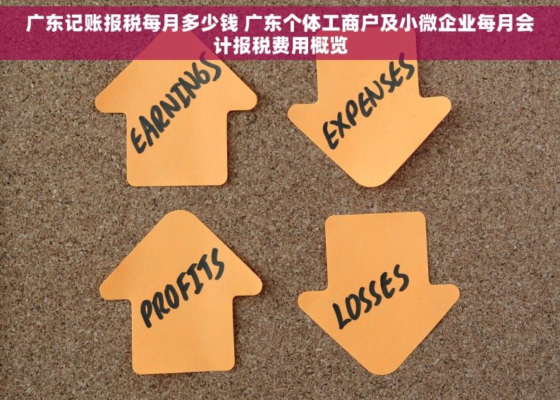 广东记账报税每月多少钱 广东个体工商户及小微企业每月会计报税费用概览