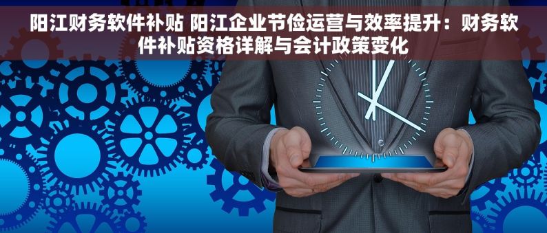 阳江财务软件补贴 阳江企业节俭运营与效率提升：财务软件补贴资格详解与会计政策变化