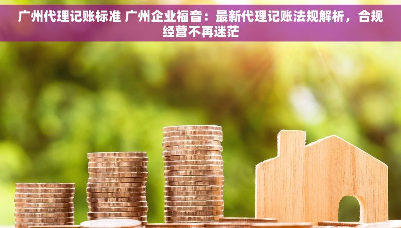 广州代理记账标准 广州企业福音：最新代理记账法规解析，合规经营不再迷茫