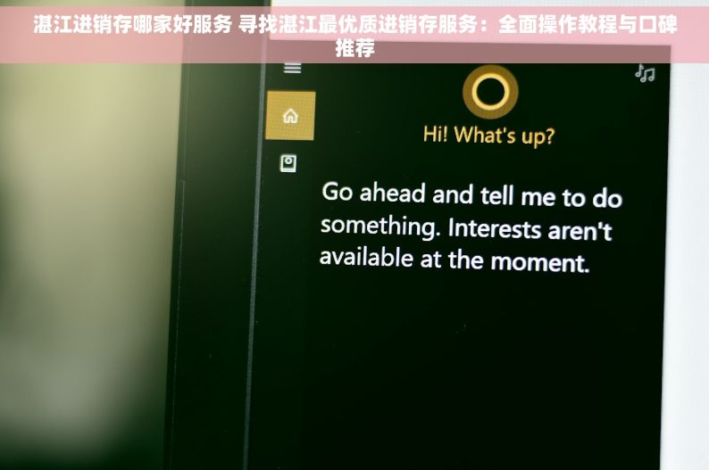 湛江进销存哪家好服务 寻找湛江最优质进销存服务：全面操作教程与口碑推荐