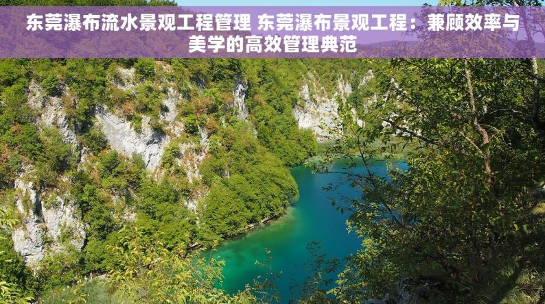 东莞瀑布流水景观工程管理 东莞瀑布景观工程：兼顾效率与美学的高效管理典范