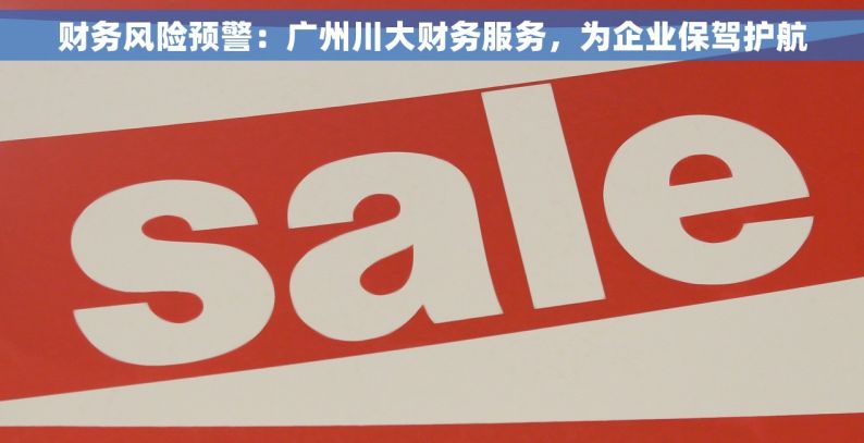 财务风险预警：广州川大财务服务，为企业保驾护航