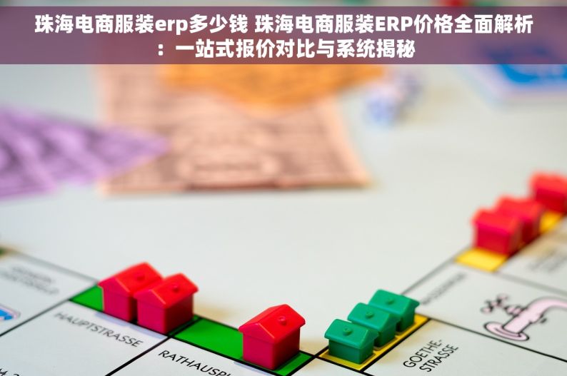 珠海电商服装erp多少钱 珠海电商服装ERP价格全面解析：一站式报价对比与系统揭秘