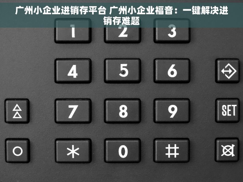 广州小企业进销存平台 广州小企业福音：一键解决进销存难题