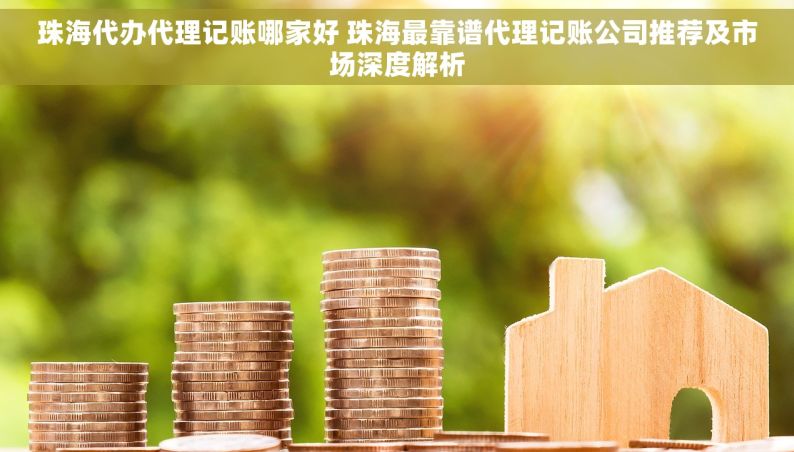 珠海代办代理记账哪家好 珠海最靠谱代理记账公司推荐及市场深度解析