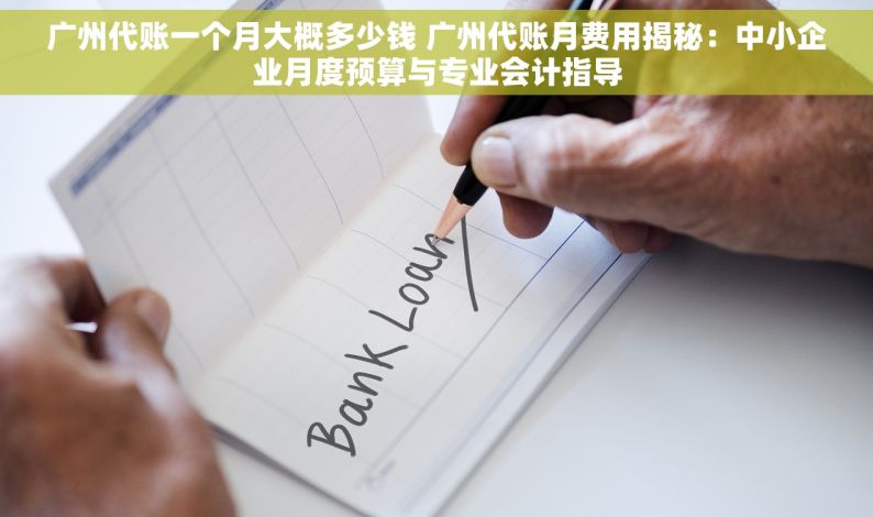 广州代账一个月大概多少钱 广州代账月费用揭秘：中小企业月度预算与专业会计指导