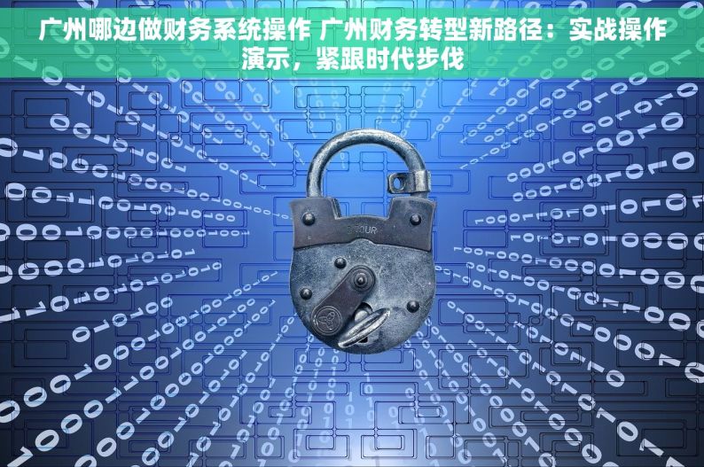广州哪边做财务系统操作 广州财务转型新路径：实战操作演示，紧跟时代步伐