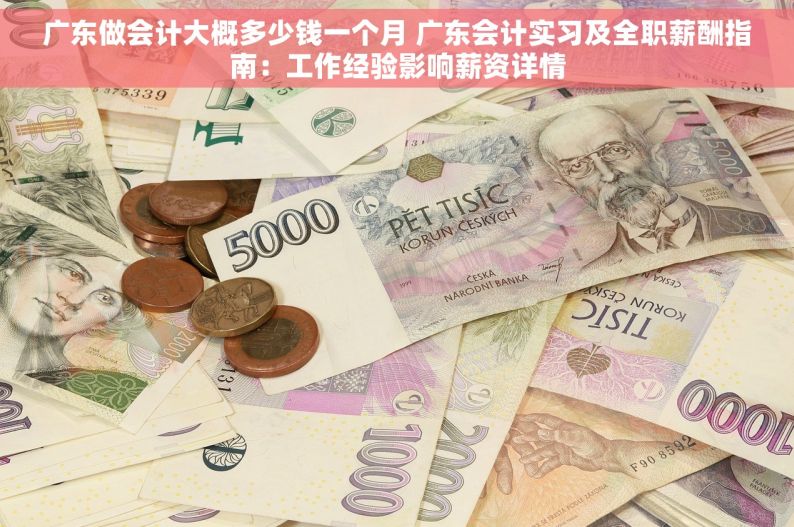 广东做会计大概多少钱一个月 广东会计实习及全职薪酬指南：工作经验影响薪资详情