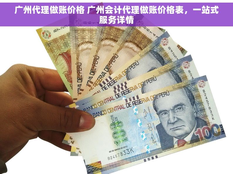 广州代理做账价格 广州会计代理做账价格表，一站式服务详情
