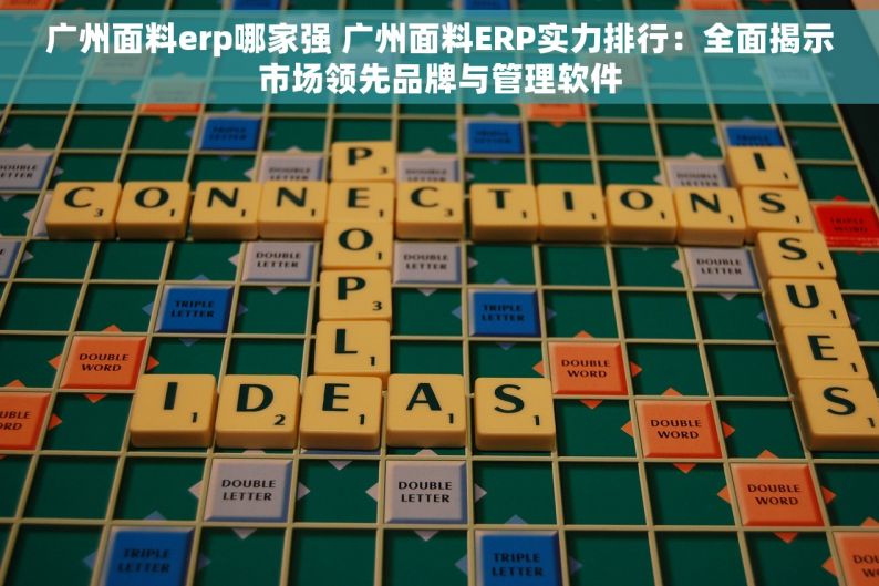 广州面料erp哪家强 广州面料ERP实力排行：全面揭示市场领先品牌与管理软件