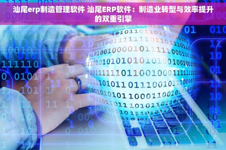 汕尾erp制造管理软件 汕尾ERP软件：制造业转型与效率提升的双重引擎