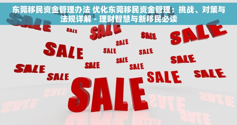 东莞移民资金管理办法 优化东莞移民资金管理：挑战、对策与法规详解 - 理财智慧与新移民必读