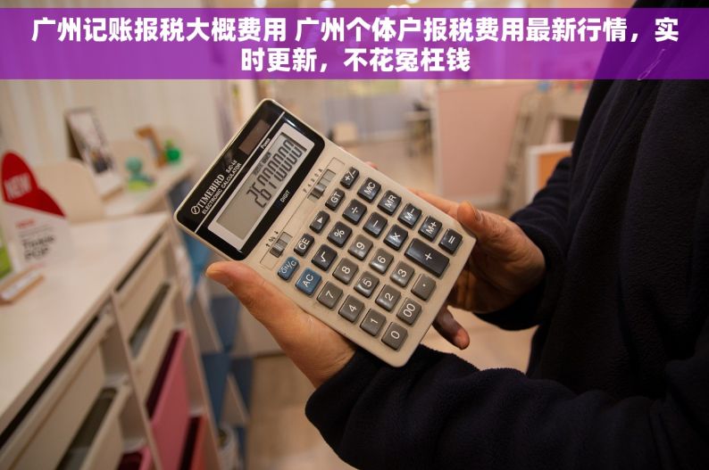 广州记账报税大概费用 广州个体户报税费用最新行情，实时更新，不花冤枉钱
