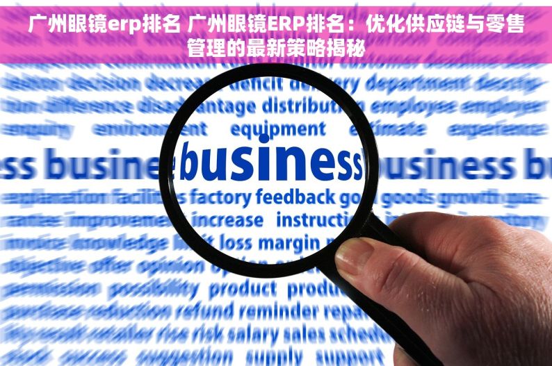 广州眼镜erp排名 广州眼镜ERP排名：优化供应链与零售管理的最新策略揭秘