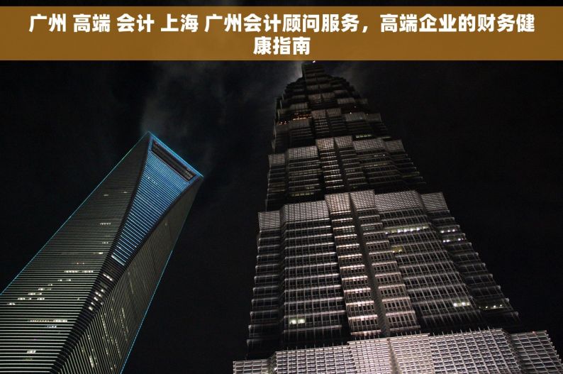 广州 高端 会计 上海 广州会计顾问服务，高端企业的财务健康指南