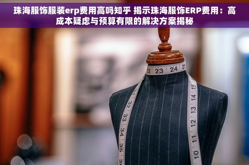 珠海服饰服装erp费用高吗知乎 揭示珠海服饰ERP费用：高成本疑虑与预算有限的解决方案揭秘
