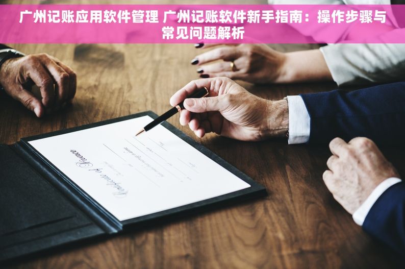 广州记账应用软件管理 广州记账软件新手指南：操作步骤与常见问题解析