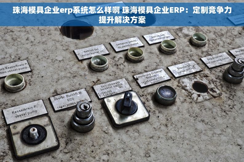 珠海模具企业erp系统怎么样啊 珠海模具企业ERP：定制竞争力提升解决方案