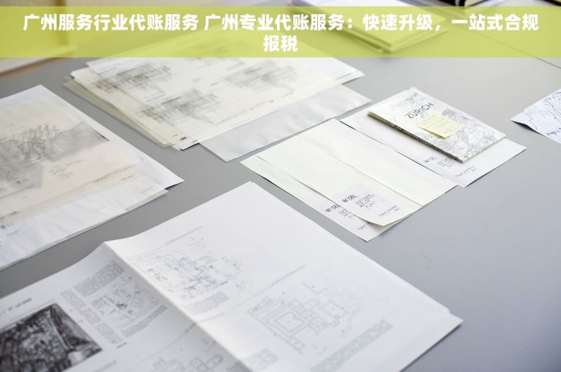 广州服务行业代账服务 广州专业代账服务：快速升级，一站式合规报税