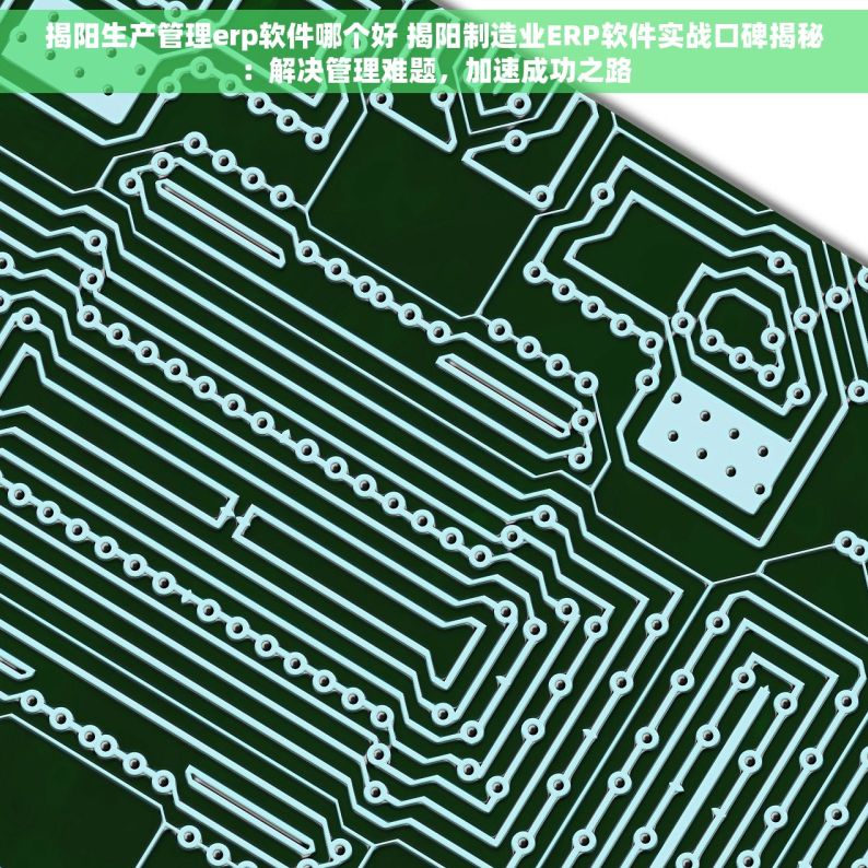 揭阳生产管理erp软件哪个好 揭阳制造业ERP软件实战口碑揭秘：解决管理难题，加速成功之路