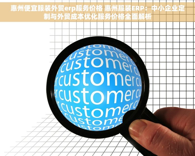 惠州便宜服装外贸erp服务价格 惠州服装ERP：中小企业定制与外贸成本优化服务价格全面解析