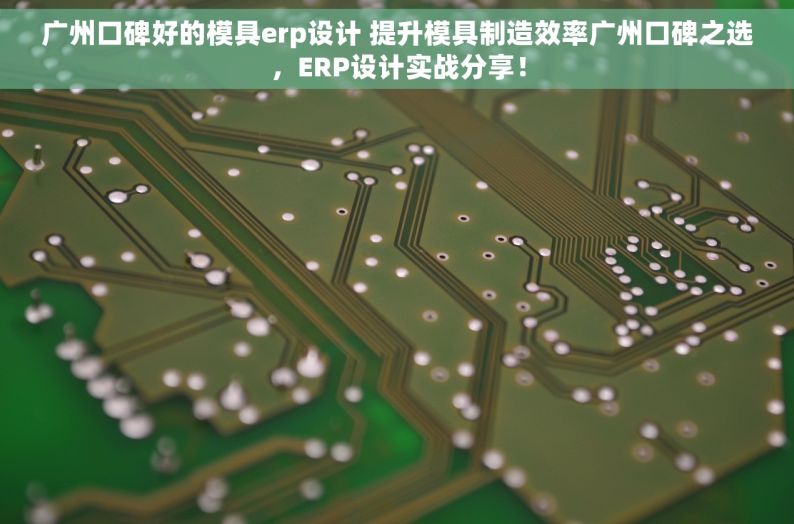 广州口碑好的模具erp设计 提升模具制造效率广州口碑之选，ERP设计实战分享！