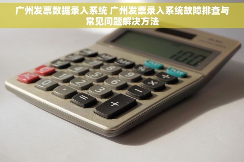 广州发票数据录入系统 广州发票录入系统故障排查与常见问题解决方法