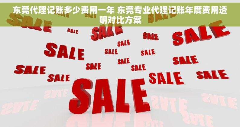 东莞代理记账多少费用一年 东莞专业代理记账年度费用透明对比方案
