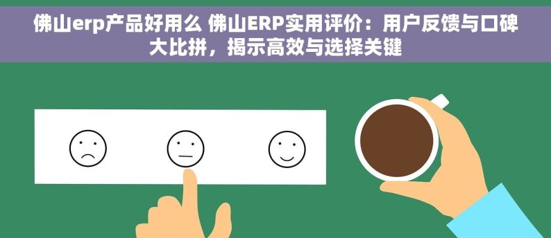 佛山erp产品好用么 佛山ERP实用评价：用户反馈与口碑大比拼，揭示高效与选择关键