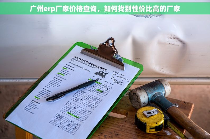 广州erp厂家价格查询，如何找到性价比高的厂家