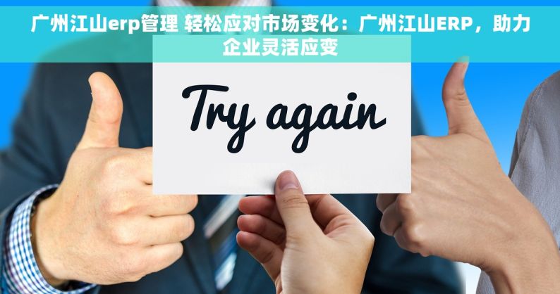 广州江山erp管理 轻松应对市场变化：广州江山ERP，助力企业灵活应变