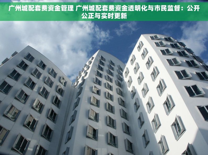 广州城配套费资金管理 广州城配套费资金透明化与市民监督：公开公正与实时更新