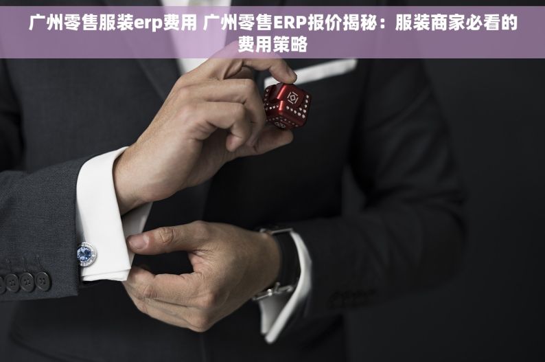 广州零售服装erp费用 广州零售ERP报价揭秘：服装商家必看的费用策略
