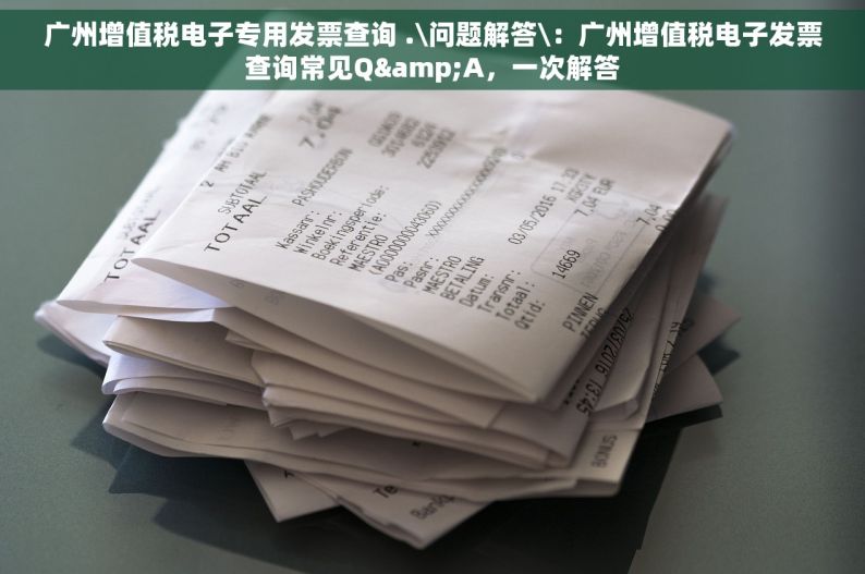 广州增值税电子专用发票查询 .\问题解答\：广州增值税电子发票查询常见Q&A，一次解答