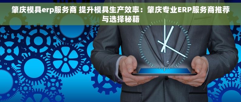 肇庆模具erp服务商 提升模具生产效率：肇庆专业ERP服务商推荐与选择秘籍