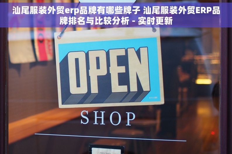 汕尾服装外贸erp品牌有哪些牌子 汕尾服装外贸ERP品牌排名与比较分析 - 实时更新