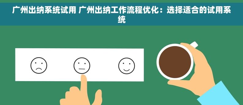 广州出纳系统试用 广州出纳工作流程优化：选择适合的试用系统